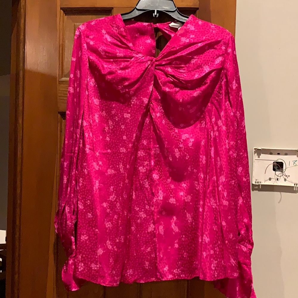 NWT Acler draped blouse statement sleeves size 10 LOWBALL offers DECLINED
